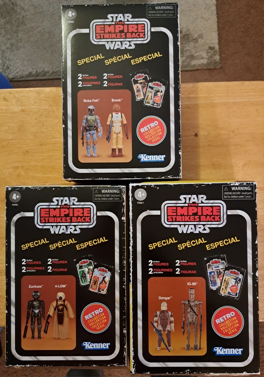 スターウォーズ　ボバ・フェット　4−LOM ZUCKUSS BOSSK Star Wars Bounty Hunter Minifigures Bossk Zuckuss 4-LOM