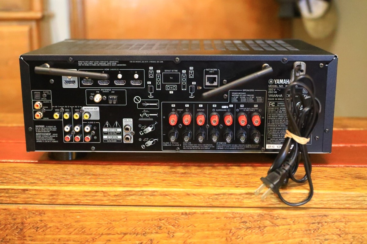 YAMAHA RX-V585 AV receiver 7.2-chnl Wi-Fi®, Bluetooth YAMAHA RX-V585 AV receiver 7.2-chnl Wi-Fi®, Bluetooth