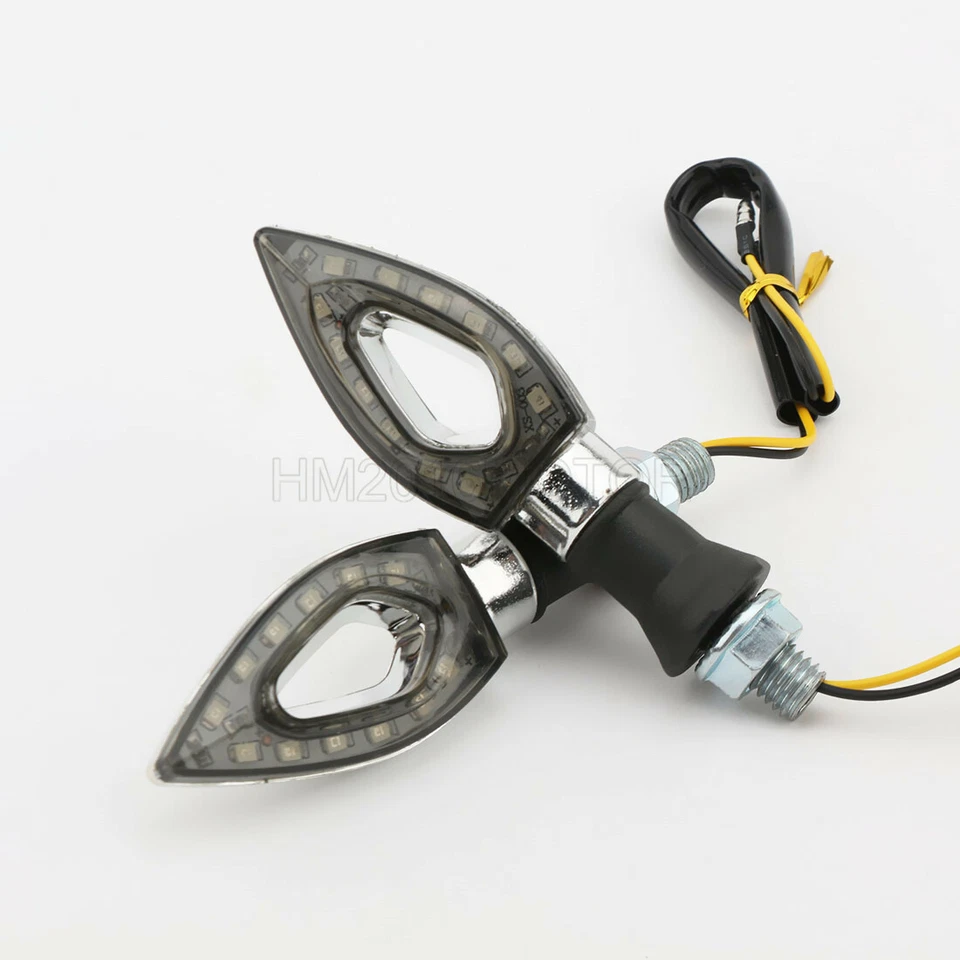 2x 4.2" Mini Plastic LED Turn Signals Amber for Suzuki Katana 600 GSX600F - Imagem 3 de 4