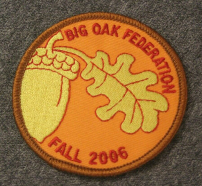 Big Oak Federation Fall 2006 Acorn & Oak Leaf 3'' Embroidered Patch Badge