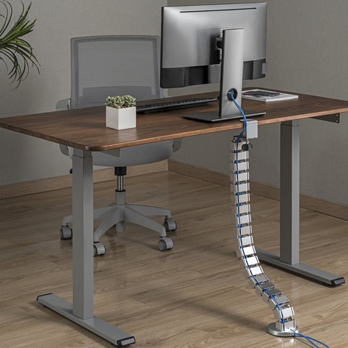 Flexibel Schreibtisch Kabelkanal XXL I Kabelführung I Klemmtechnik I 4-Kanal - Bild 7 von 9