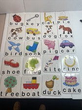 Match It Puzzle Spelling words 3/4 piece word self correcting 70 pieces 20 words