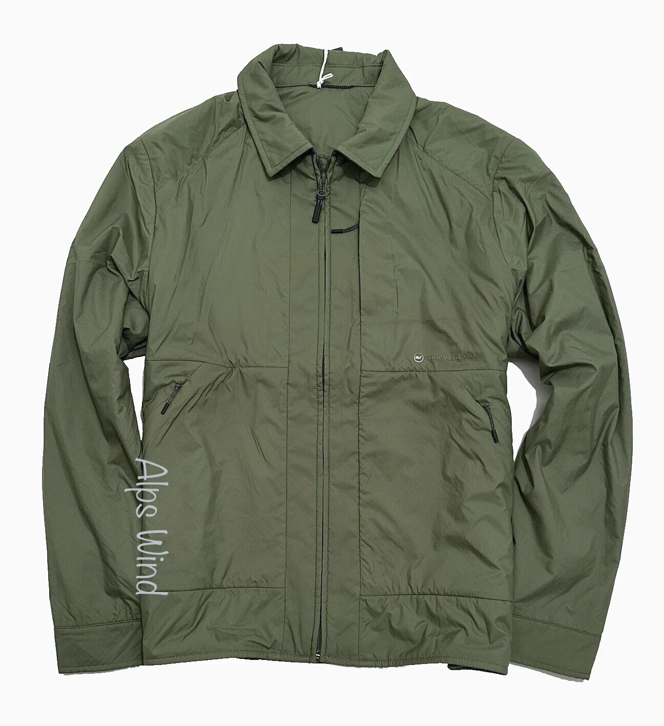Vineyard Vines Men's On-The-Go Packable Jacket in Cypress SZ.L NWT