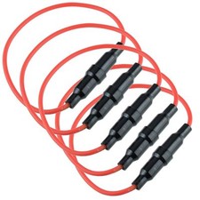 5 x 5x20mm Inline Fuseholder 10A