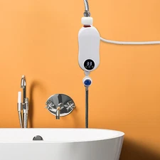 110V Instant Hot Water Heater With Shower Head Tankless Electric Shower 3500W US