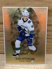 Elias Petterson(Gold Etchings) Tim Hortons Hockey Card 2019