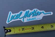 LOCAL MOTION Hawaii Teal Green T&C Sexy Aloha 80's LM2 Vintage Surfing STICKER