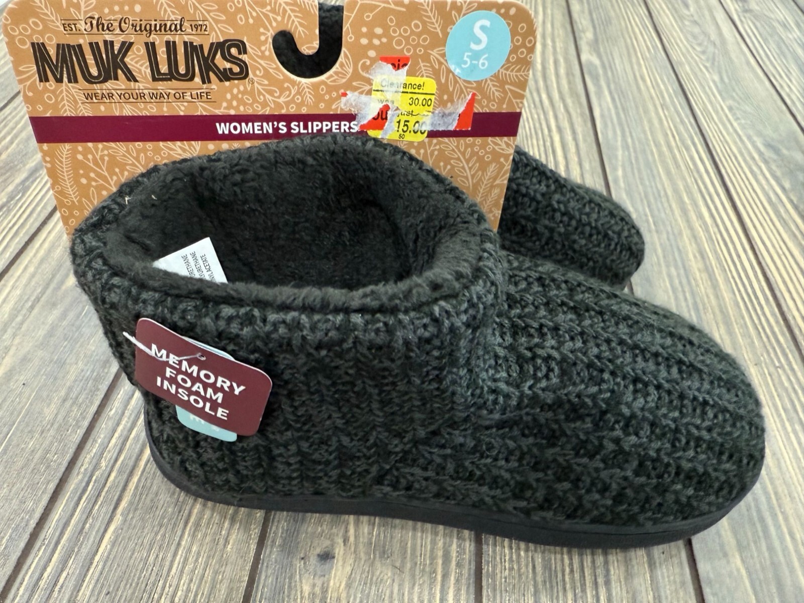 SAOLA Muk Luks Ciabatte Donna Piccole 5 6 Nero Maglia Memory Foam Soletta Suola Antiscivolo