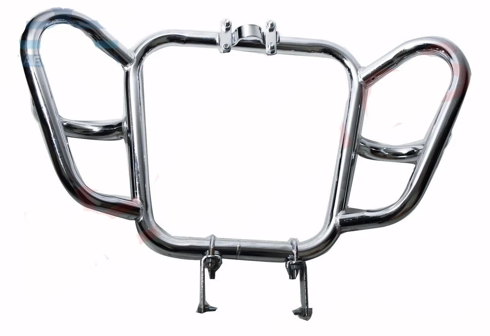 Nuevo protector de pierna cromado de acero de alta resistencia barra de choque Jawa motocicletas S2u Foto 2 de 4