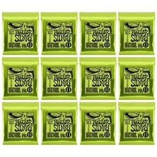 12-Pack Ernie Ball 2221 Regular Slinky Nickel Electric Guitar Strings, 10-46
