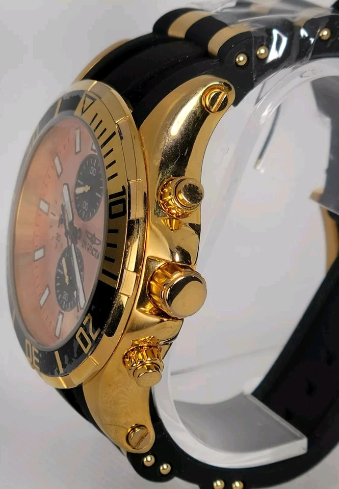 Хронограф INVICTA SEASPIDER мужской 50 мм водостойкий 200 М золотистый St стали - Изображение 2 из 4