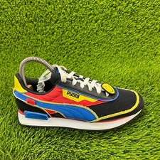 Puma Sw X Future Rider Boys Size 6.5C Black Red White Walking Shoes Sneakers