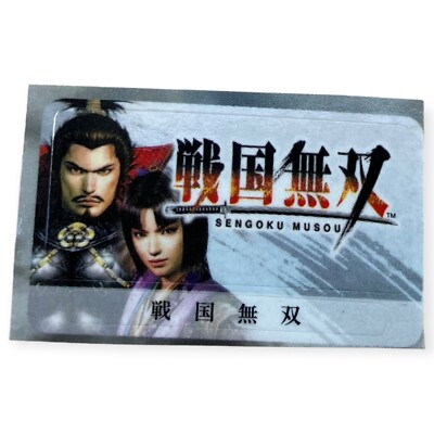 Sony PlayStation 2 PS2 Sengoku Musou Samurai Warriors Memory Card Sticker