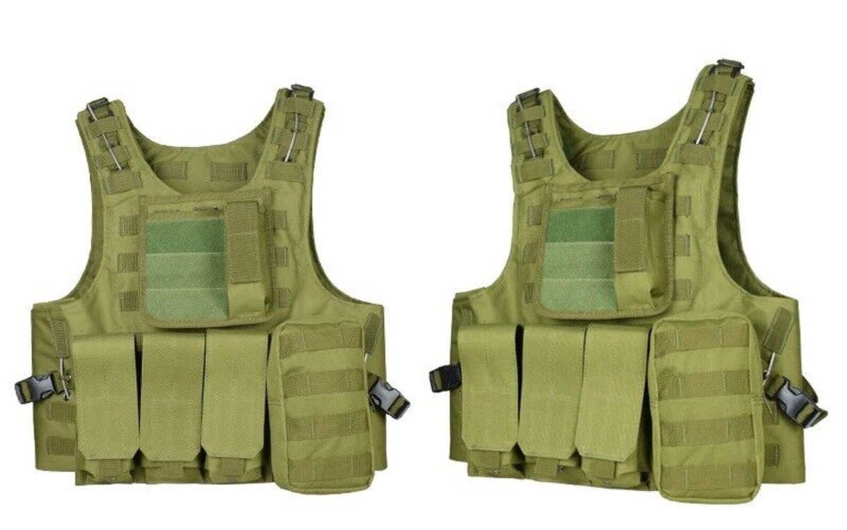 Tactical Military Combat MOLLE Vest Outdoor CS Game Field
