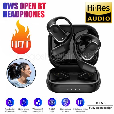 Open Ear Touch Earbuds Earphone, Bluetooth 5.3 Noise Cancelling Headphones