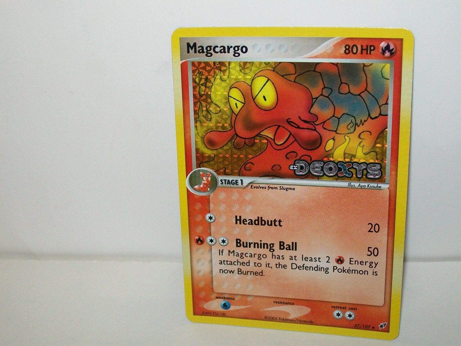 Pokemon Card Magcargo 37/107 Reverse Holo Ex Deoxys Mint New