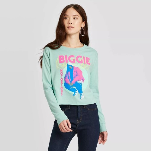 Biggie Long Sleeve Cropped Graphic 