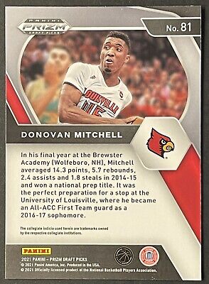 DONOVAN MITCHELL 2021-22 Panini Prizm Draft Picks #81 NBA | eBay DONOVAN MITCHELL 2021-22 Panini Prizm Draft Picks #81 NBA | eBay