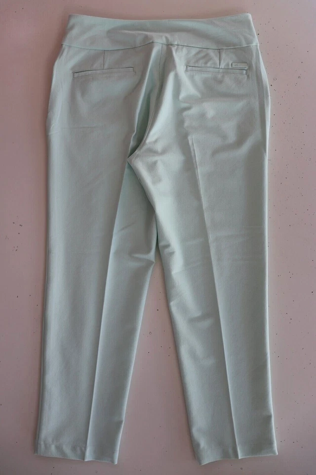 ADIDAS ULTIMATE 365 GOLF PULL ON ANKLE PANTS TROUSERS DASH GREEN FI9536 -WOMEN M - Image 2 of 4