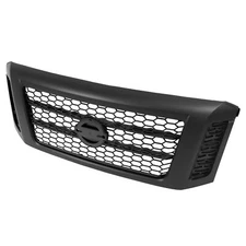 For Nissan Titan XD 2017-2019 Front Upper Grille Assembly Painted Black Grill