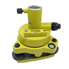 NEW YELLOW TRIBRACH ADAPTER W/ OPTICAL PLUMMET FITS PRISM SET TOTAL STATION