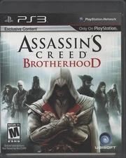 Assassin's Creed Brotherhood - Sony PlayStation 3 - 2010 - Complete w/ Manual
