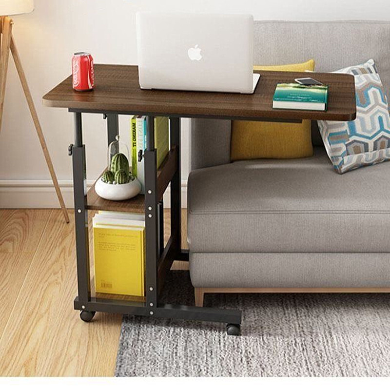 Overbed Bedside Table with Rolling Wheels Adjustable Laptop Desk Home Bed Tray eBay