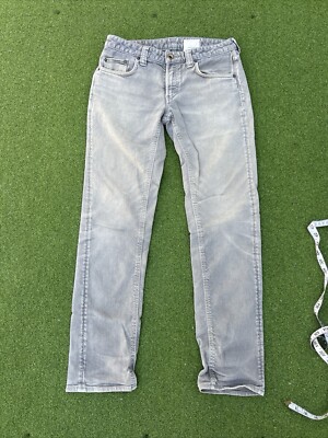 Quadro Denim Pants Gray (Denim) 2 (Approx. M) Measures 29-30 Waist Zip Fly