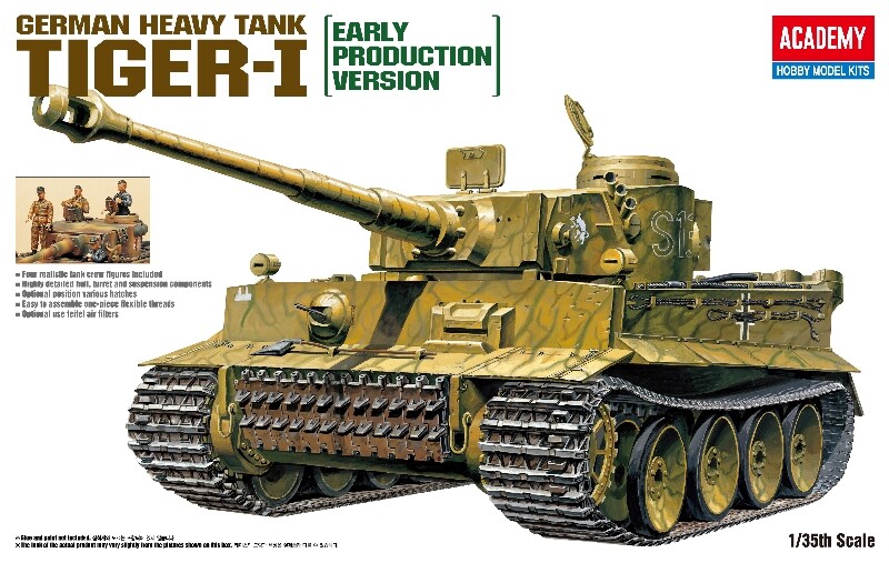 Tiger I WWII Tank "Exterior Model" Early Production Tank 1:35 Plastic Model Kit