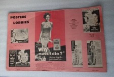 Why Must I Die? Pressbook 1960 Terry Moore, Debra Paget, Bert Freed