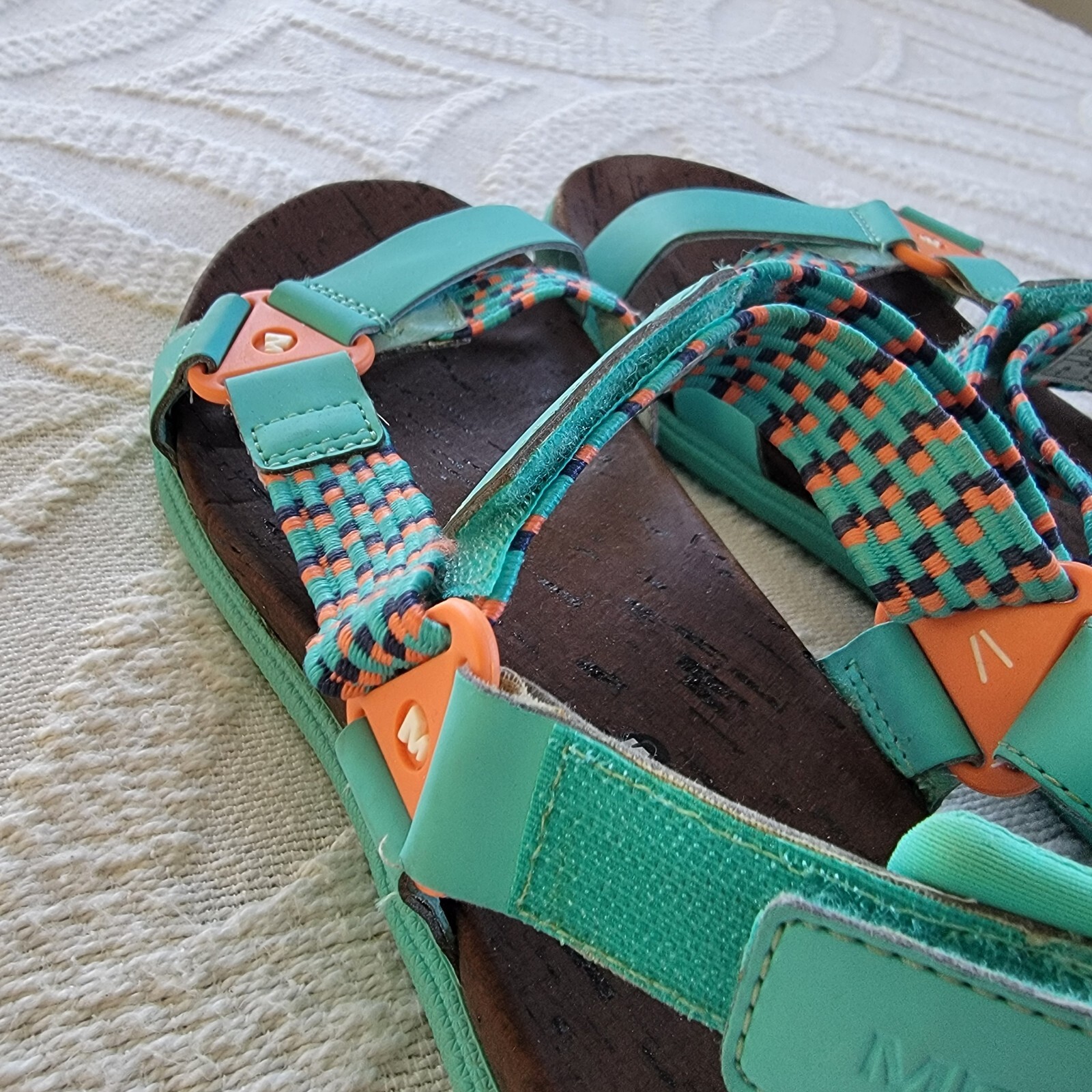 Merrell Woven Comfortable Adjustable Strap Turquo… - image 5