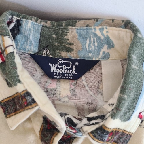 Vintage Woolrich Women's Flannel Shirt Western Native American Long Sleeve - Picture 3 of 9