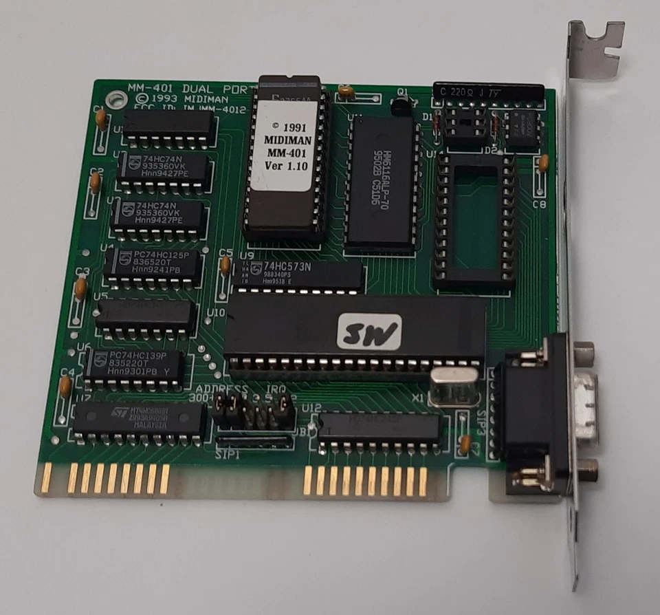 Midiman MM-401 MPU-401 8-bit ISA Midi-Interface (1995, retro, boxed, OVP) - Bild 3 von 4