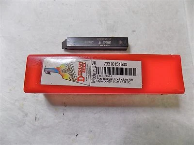 Dorian Tool 2 Position Triangle Turning Toolholder 1/4" IC RH Style D 45º 51600