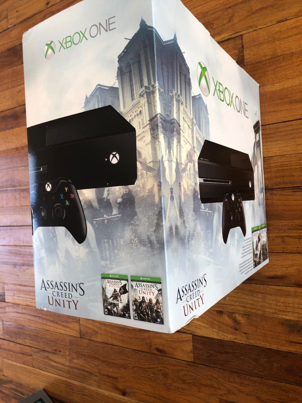 Xbox One AC Unity bundle w/ Halo MCC & 3-months Live $350, PS4 w