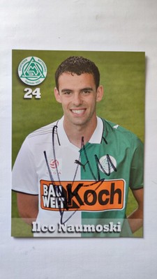Ilco Naumoski, Mazedonien, SV Mattersburg, Autogramm original