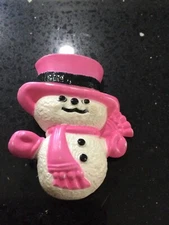 Vintage 1974 Avon Pin Pals Snowman Fragrance Glace Children's Brooch Pin