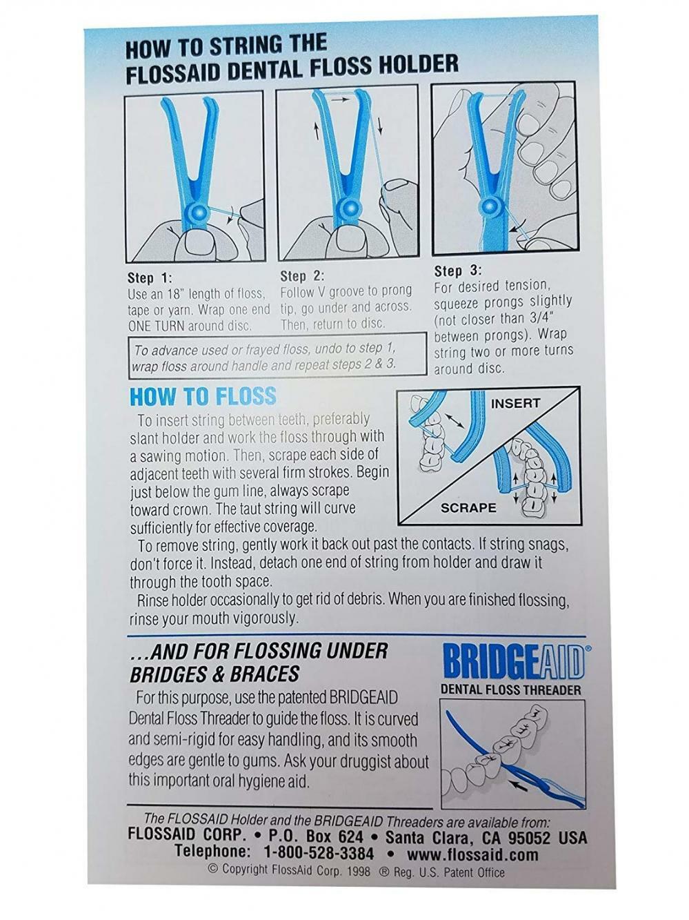 Flossaid Dental Floss Holder 4 pack eBay