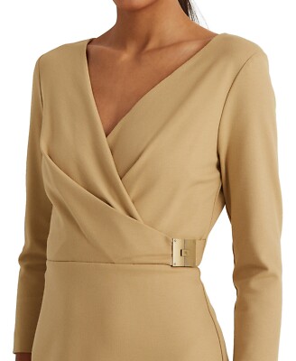 ralph lauren beige dress Berke linen and silk-blend canvas midi dress - beige