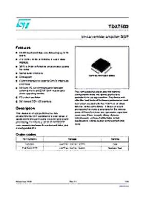 PHI/ST TDA7502 QFP44 IN-CAR REMOTE AMPLIFIER DSP #A6-29