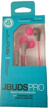 JLab JBuds Pro earbud Wired Headphones with Universal Mic (Pink) 