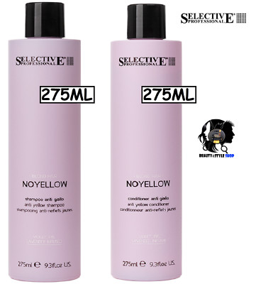 SELECTIVE PROFESSIONAL NOYELLOW BLONDE DISCOLORED ANTI YELLOW SHAMPOO + CONDITIONER