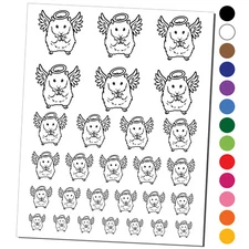 Angel Hamster Loss of Pet Temporary Tattoo Water Resistant Set