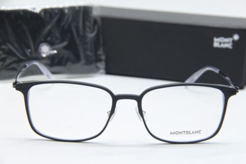 NEW MONT BLANC MB 0196OK 004 BLACK AUTHENTIC EYEGLASSES W/CASE 55-18 - 第 2/4 張圖片