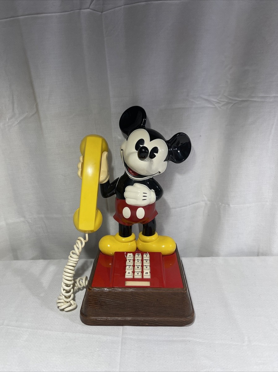 Disney THE MICKEY MOUSE PHONE ミッキーマウス電話機 Vintage 1976 Mickey Mouse Walt Disney Touch Tone Phone Model 8000