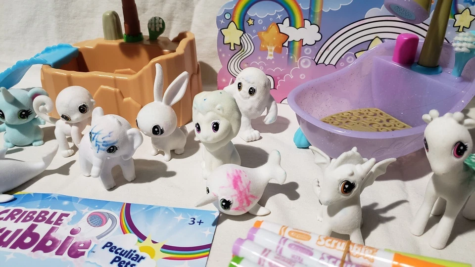 Crayola Scribble Scrubbie Pets Safari Tub Peculiar Pets 13 Animals — 第 3/4 张图片