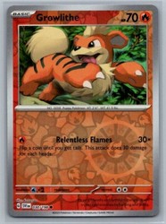 Growlithe 030/198 Scarlet & Violet Base Set Reverse Holo