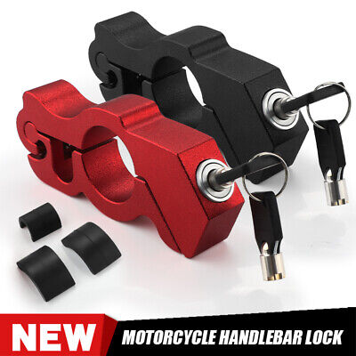Universal Motorcycle Lock Aluminum Handlebar Grip Brake Lever Throttle Security