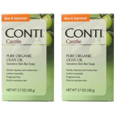 2 Pack Conti Castile Olive Oil Soap 3.7 Oz Each