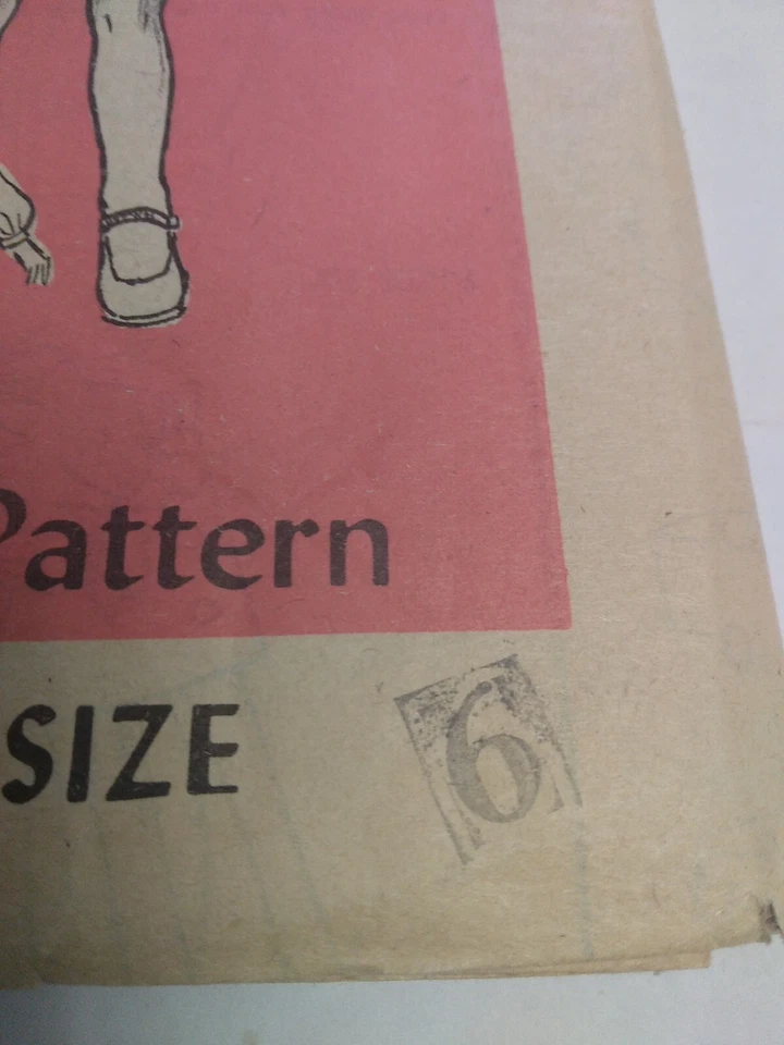 Dress Puff Long Sleeve Babydoll Girls 6 Sewing Pattern 4523 Mail Order VTG - Image 2 of 4